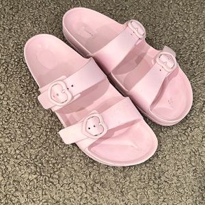 Pink hearts slides. Stoney Clover x Target
